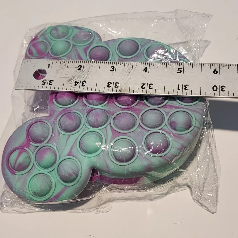 Pop It‎ Fidget Purple Green Crossbody Bag Purse Mouse
